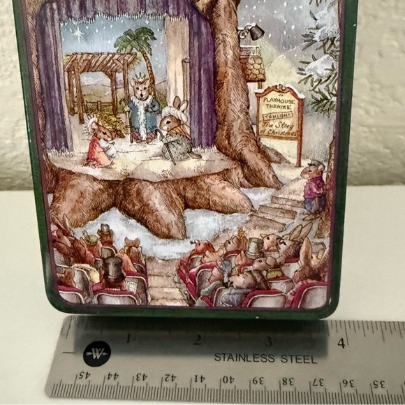 VTG Ian Logan’s Haberdashery Tin 1983 & Merry Town Candy Tin 1988 - Picture 10 of 12